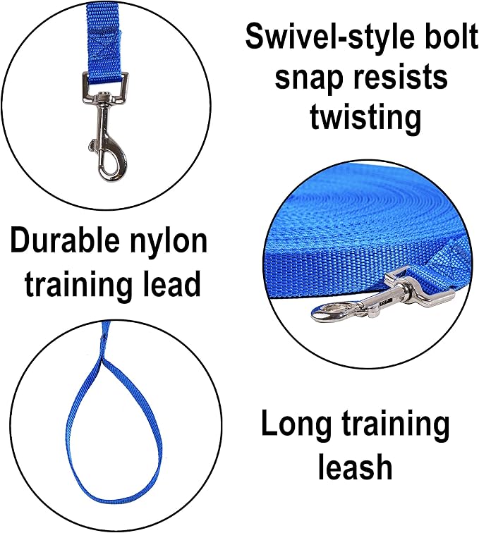Hi Kiss Dog/Puppy Obedience Recall Training Agility Lead - 15ft 20ft 30ft 50ft - Image 3