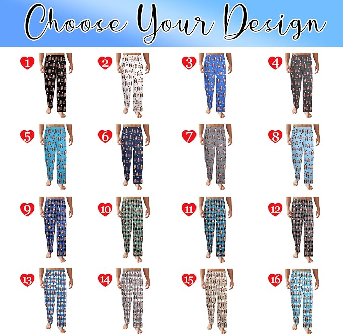 Artsadd Personalized Christmas Pajama Pants Socks - Image 2
