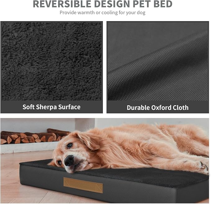 Orthopedic Dog Bed for Extra Large Dogs, XL Comfort Pet Mat for Large Sized Dog - Image 5