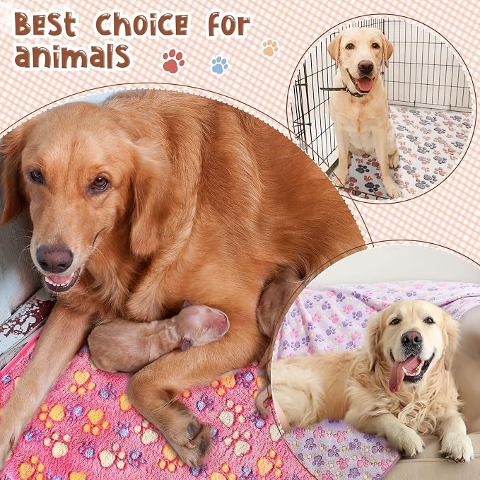 Tatuo 4 Pcs Dog Blanket for Pet Cat Blankets Indoor Puppy Teething Stuff Toys - Image 4