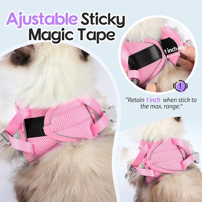 Dooradar Cat Harness and Leash Set, Escape Proof Lightweight Kitten Harness - Image 3