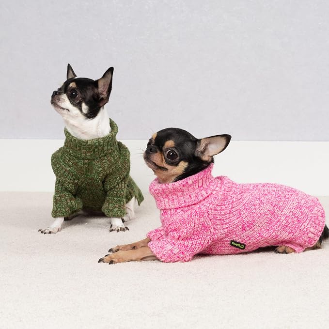 Fitwarm Knitted Turtleneck Dog Sweater, Thermal Dog Winter Clothes - Image 4