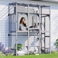 Cat Catio, Large Catio Outdoor Cat Enclosure, Window Enclosure by TIMHAKA