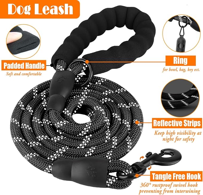 No Pull Dog Harness, Collar & Leash Set | Includes Dog Seat Belt, Collapsible - Image 5