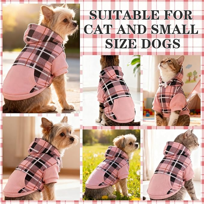 EXPAWLORER Plaid Cat Hoodie - Image 9