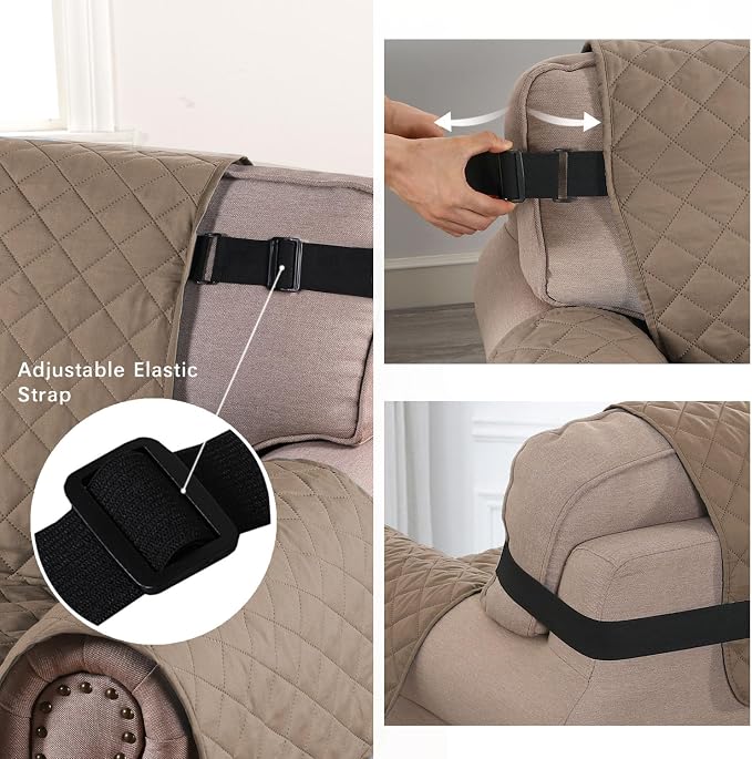 H.VERSAILTEX Water Repellent Chair Slipcover Reversible Stain and Dog Tear - Image 4