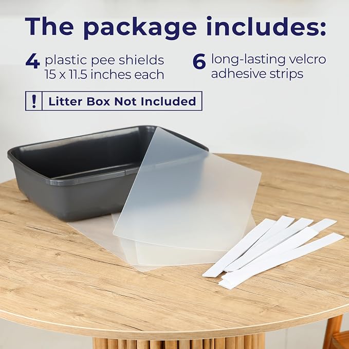 Cat Litter Box Pee Shields | Litter Box Cover 15 * 11.5in | Cat Pee Shields & - Image 2