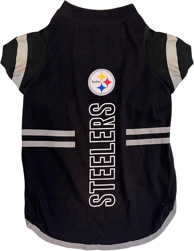 Pets First NFL Pittsburgh Steelers Dog T-Shirt, Football Dogs & Cats Shirt by PETSFIRST