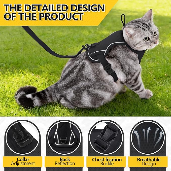 Cat Harness and Leash Set - Image 3
