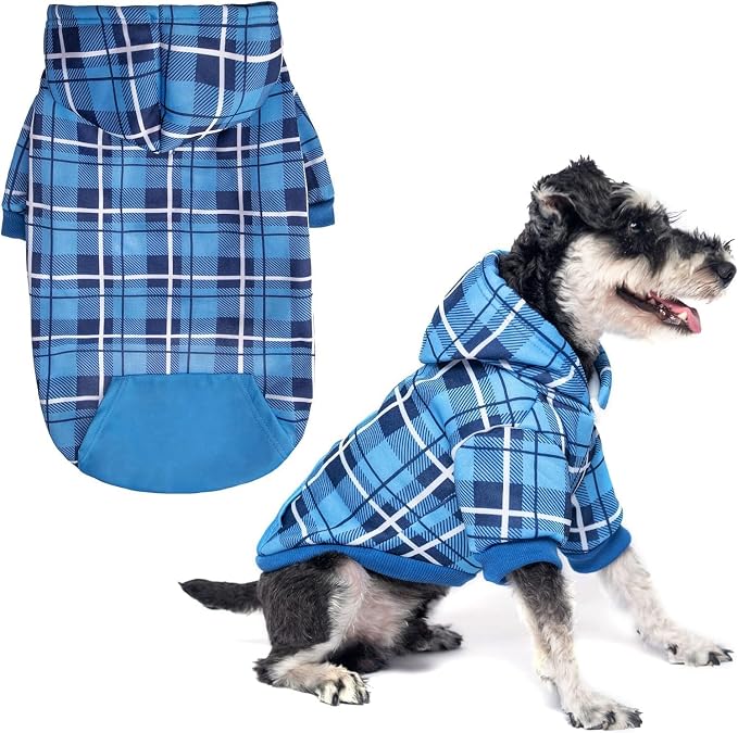 EXPAWLORER Plaid Dog Hoodie by EXPAWLORER