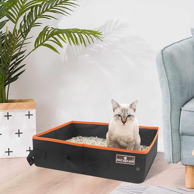 HiCaptain Portable Cat Travel Litter Box, Foldable Litter Box - Image 7