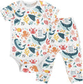 Baby Clothes Set Infant Bodysuits Pants Sets 0-24M by KICPOAY