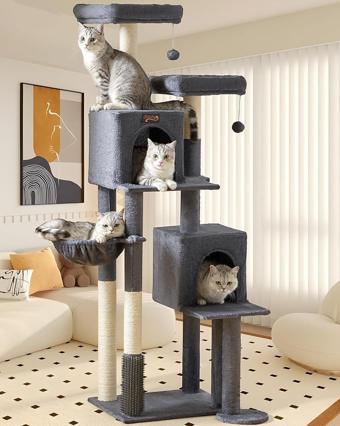 Cat Tree Tower for Indoor Cats Large Adult by FeliskynCatTreeTower