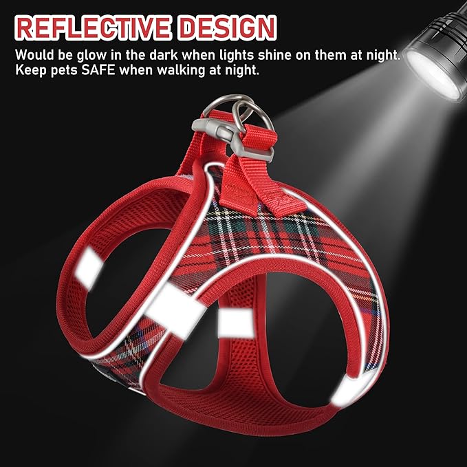 GAMUDA Small Dog Harness Collar and Leash Set, Step in No Chock No Pull Soft - Image 3