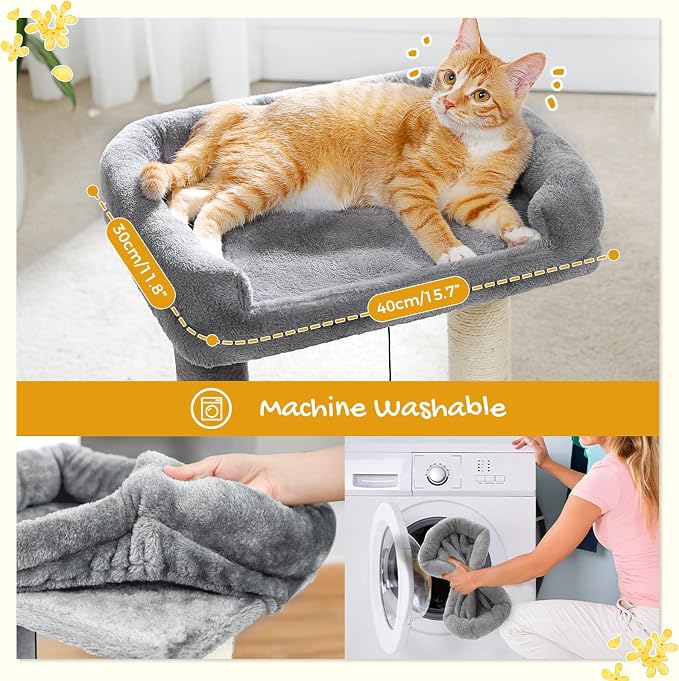 PAWZ Road Cat Scratching Post Bed, Small Cat Tree Tower - Image 3