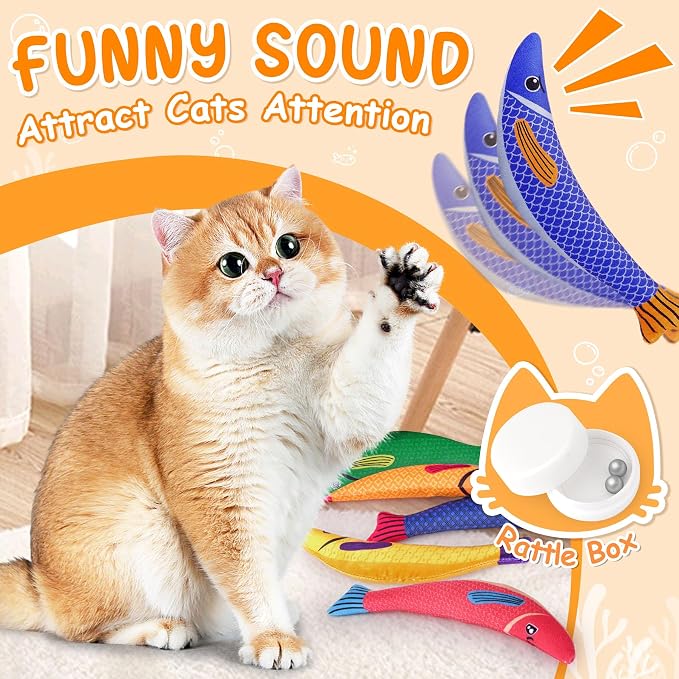 Cat Toys for Indoor Cats, 6 Pack Interactive Catnip Toys for Bored, Kitten - Image 5