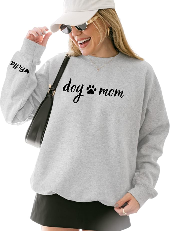 moonloom Dog Mom Sweatshirt, Animal Lover Gift, Custom crewneck by Moonloom