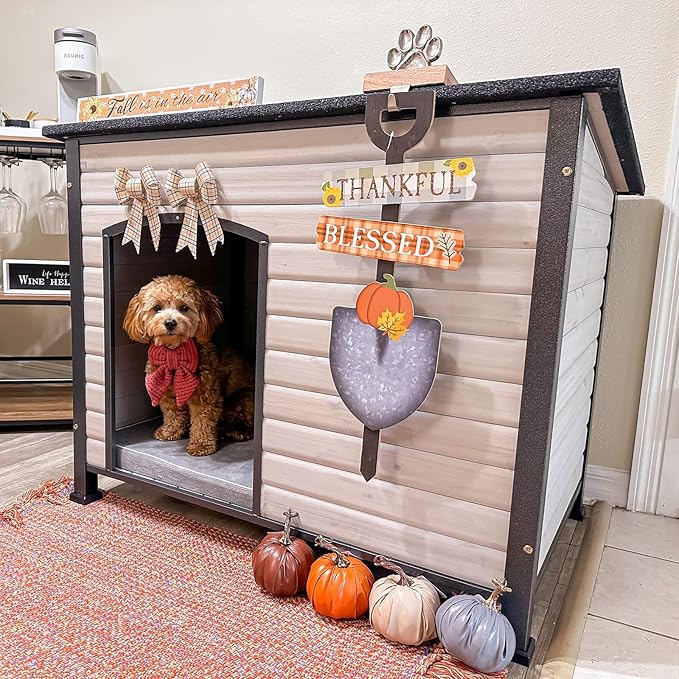 Aivituvin Large Dog House Outdoor Indoor Weatherproof Dog House by Aivituvin