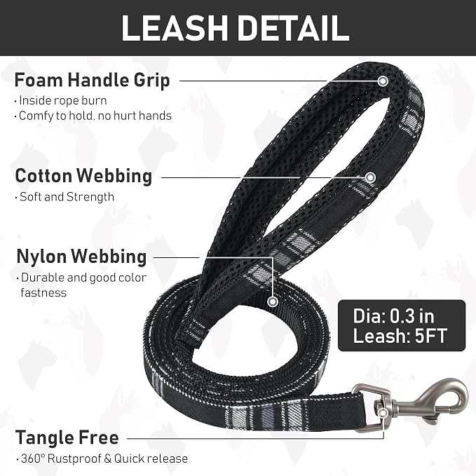 GAMUDA Small Dog Harness Collar and Leash Set, Step in No Chock No Pull Soft - Image 5