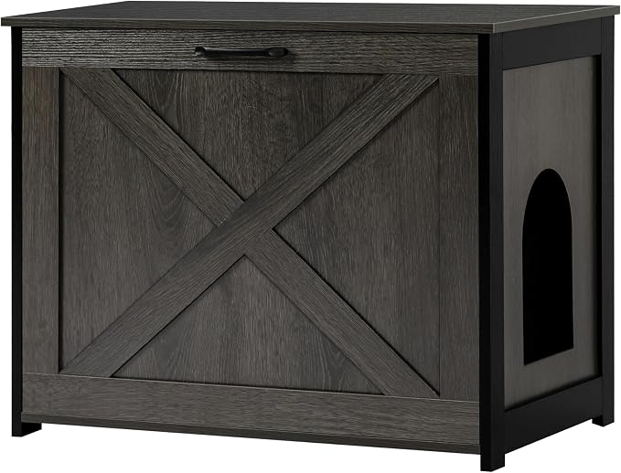 Dwanton Cat Litter Box Furniture Hidden, Cat Litter Box Enclosure, Reversible by DWANTON