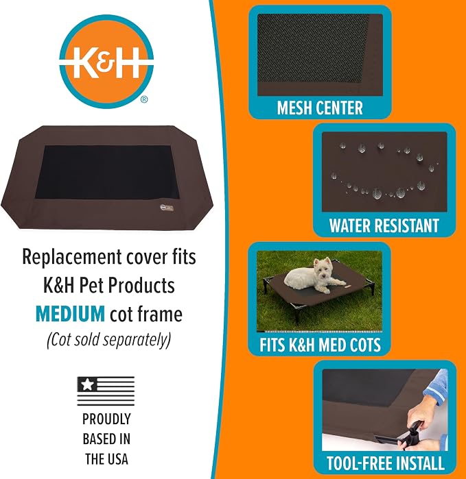 K&H Pet Products Dog Cot Replacement Cover, Designed to fit K&H Medium Pet Cots - Image 4
