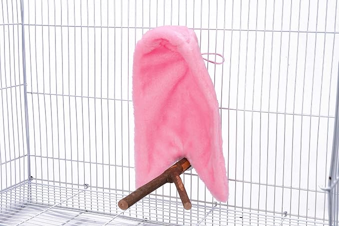 Comfort Corner Fleece Bird Blanket Parrot Cage Snuggle Hut Warm Bird Nest House - Image 6