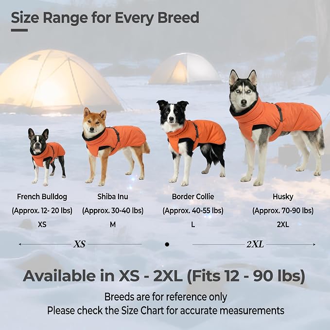 Dog Winter Coat, Warm Puffer Jacket - Image 8