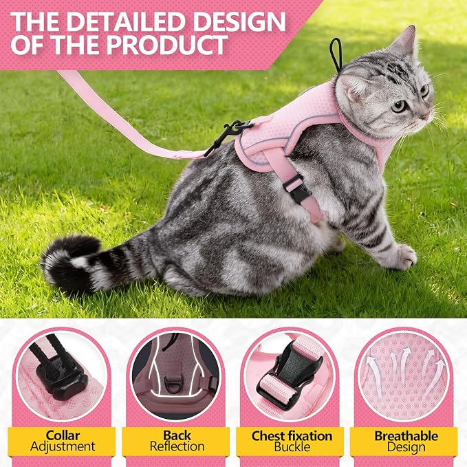 Cat Harness and Leash Set - Image 3