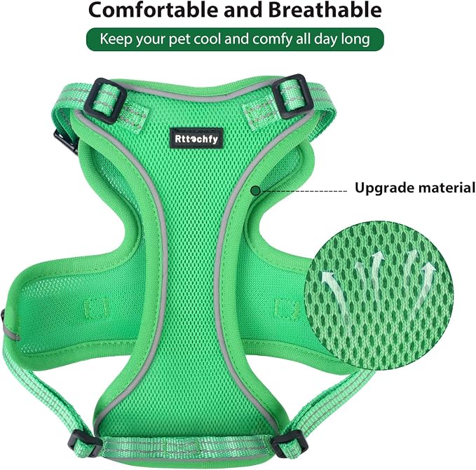 Rttochfy Cat Harness and Leash Set, Adjustable and Reflective Cat Vest - Image 3