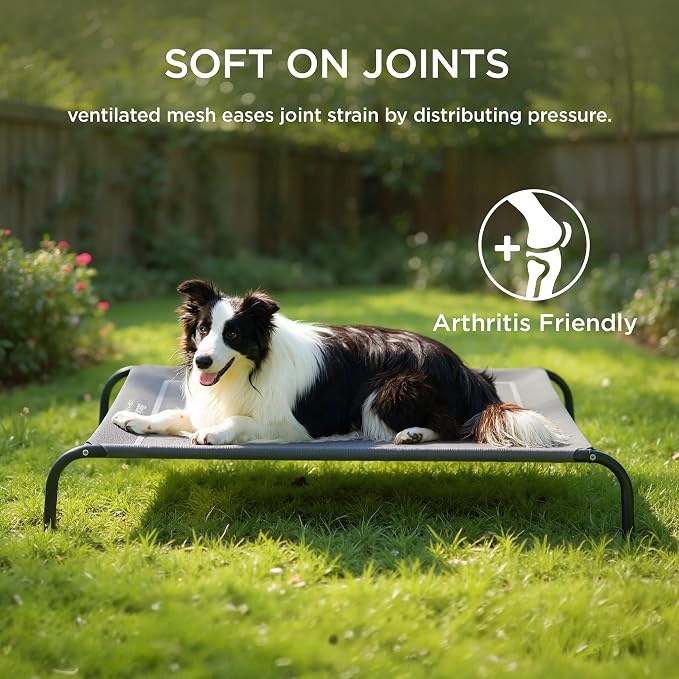 Bedsure Outdoor Elevated XL Dog Bed, Portable Indoor & Outdoor Cooling Raised - Image 9