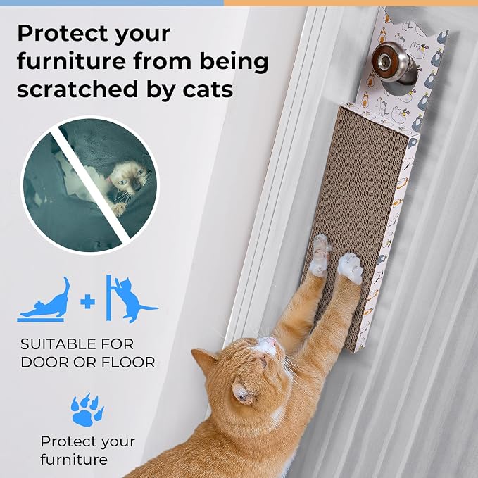 Hanging Cat Scratcher, Cat Scratching Board, Cardboard Cat Scratcher, - Image 5