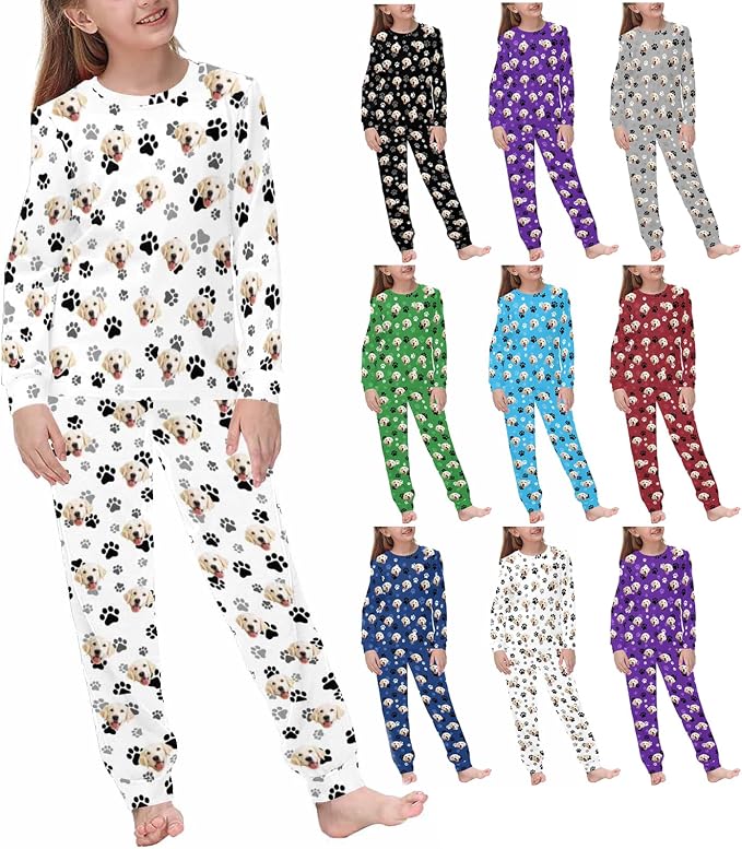 MyPupSocks Customizable Pet Lover Pajama Sets | Personalized Face Printed by MyPupSocks
