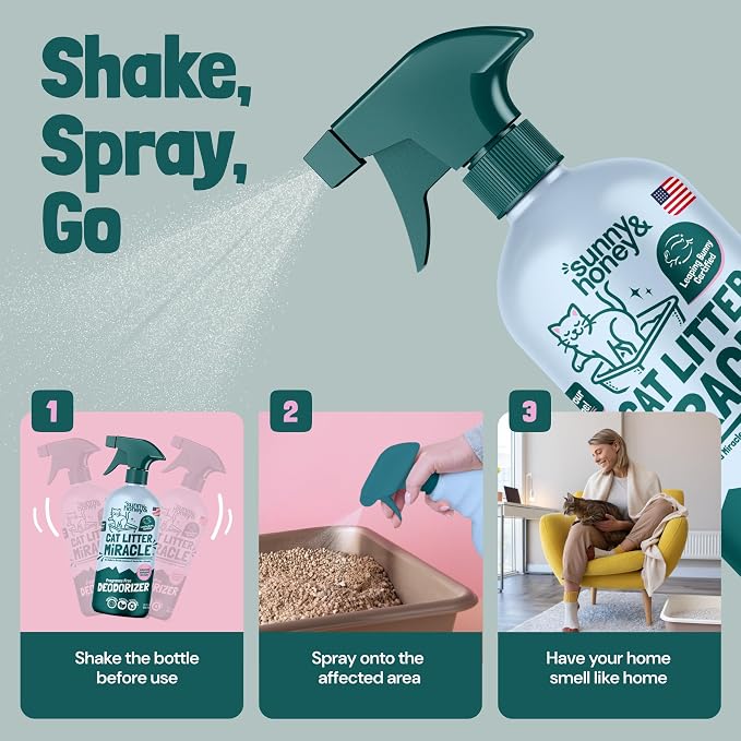 Sunny & Honey Cat Litter Deodorizer Spray - Image 8