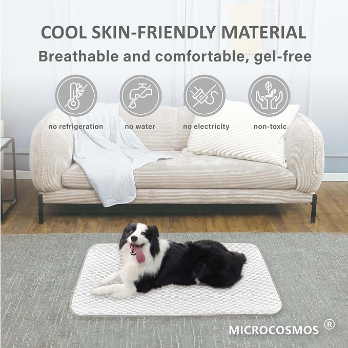 MICROCOSMOS Pet Cooling Mat & Sleeping Pad- Breathable Bubble Surface, EZ - Image 2