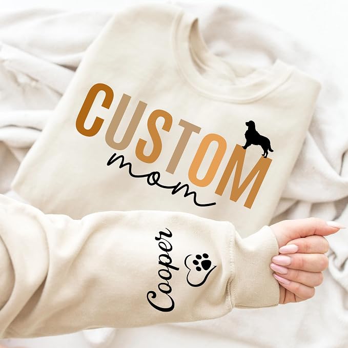Personalized Dog Sweatshirt for Pet Lovers, Custom Name Crewneck, Cozy Gift for - Image 4