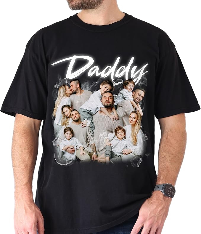 Custom Dad Shirt Personalized Picture T-Shirt - Image 7