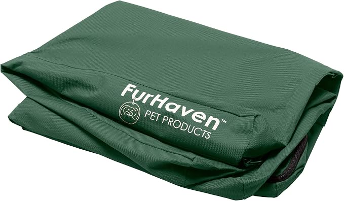 Furhaven Replacement Dog Bed Cover Water-Resistant Indoor/Outdoor Logo Print by FurHaven