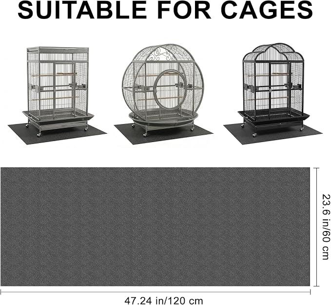 Under Pet Cage Mat for Bird Cages, Dog Kennels, Reptile Aquariums, Dog Kennels - Image 2