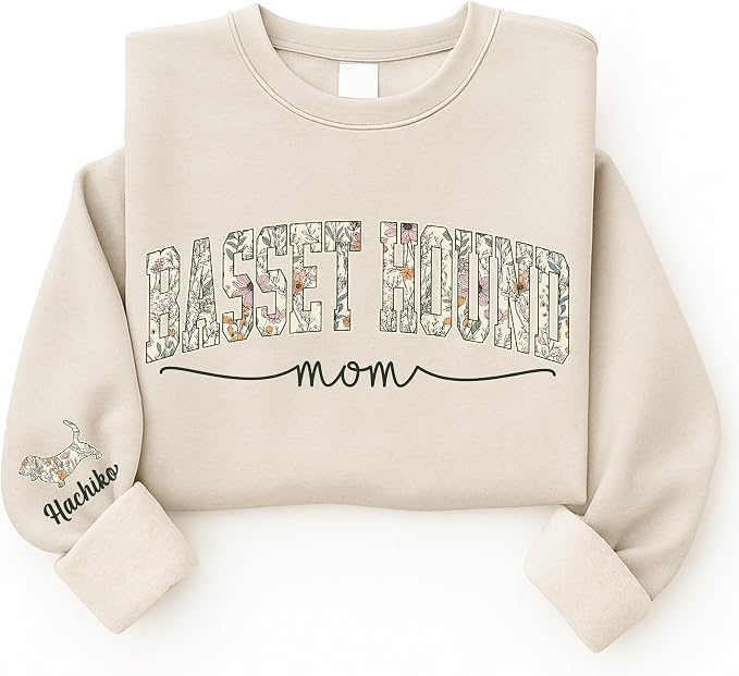 Personalized Dog Mom Sweatshirt, Dog Lover Crewneck, Gift Idea - Image 4