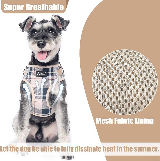 PUPTECK Small Dog Harness and Leash Set, No Pull Adjustable Puppy Cat Harness - Image 4