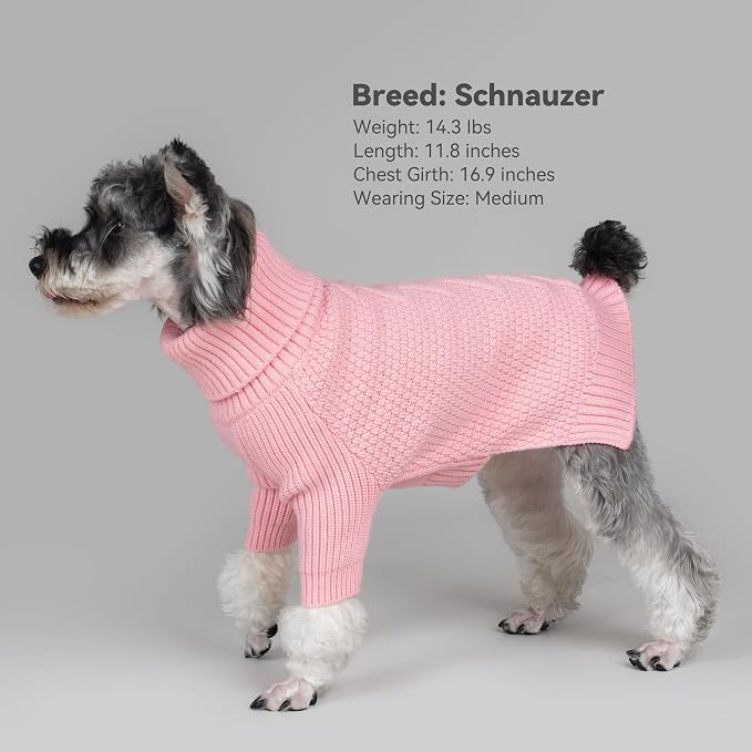 cyeollo Dog Sweater Warm Turtleneck Knitwear Pullover Sweaters - Image 2
