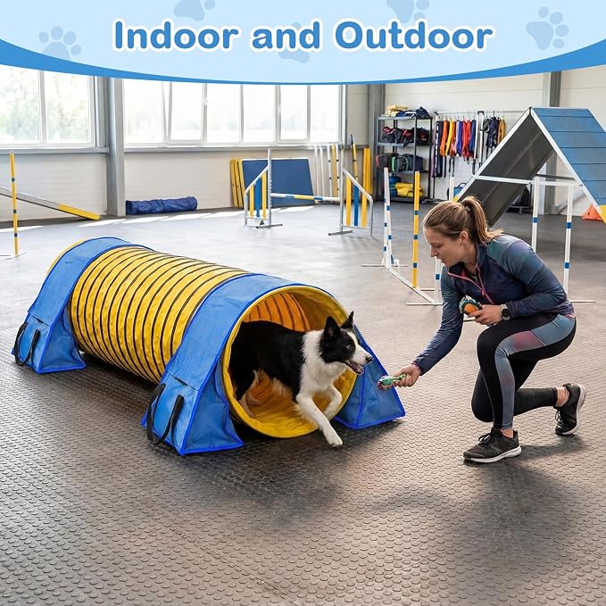 2 Set Dog Agility Tunnel Sandbags, Dog Tunnel Weight Bags Heavy-Duty PVC - Image 5