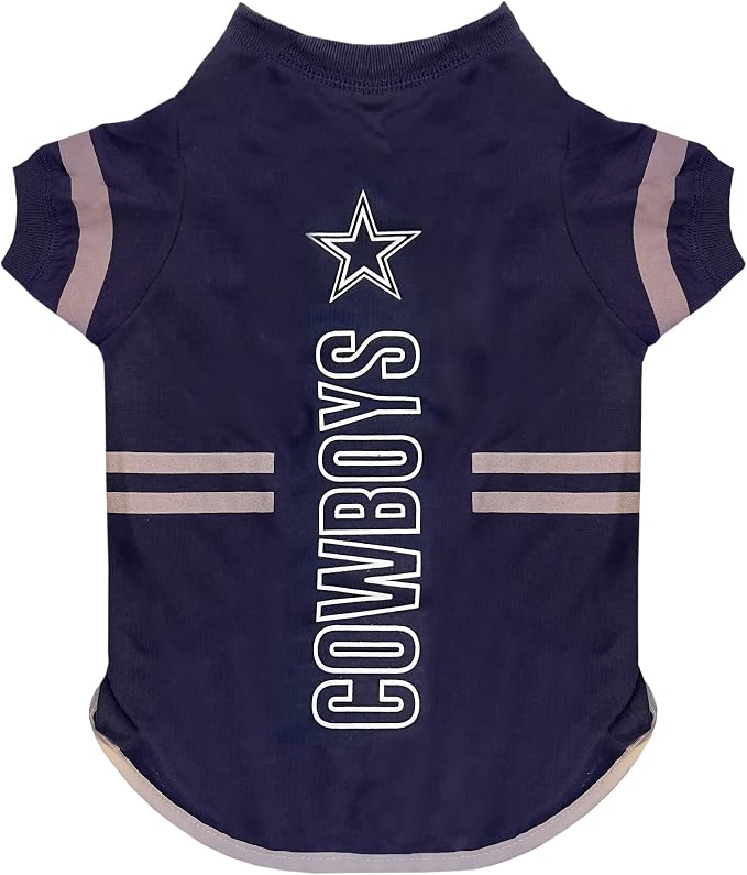 Pets First NFL Dallas Cowboys Dog T-Shirt, Football Dogs & Cats Shirt by PETSFIRST