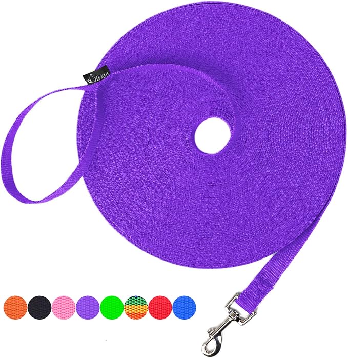Hi Kiss Dog/Puppy Obedience Recall Training Agility Lead - 15ft 20ft 30ft 50ft by Hi+Kiss