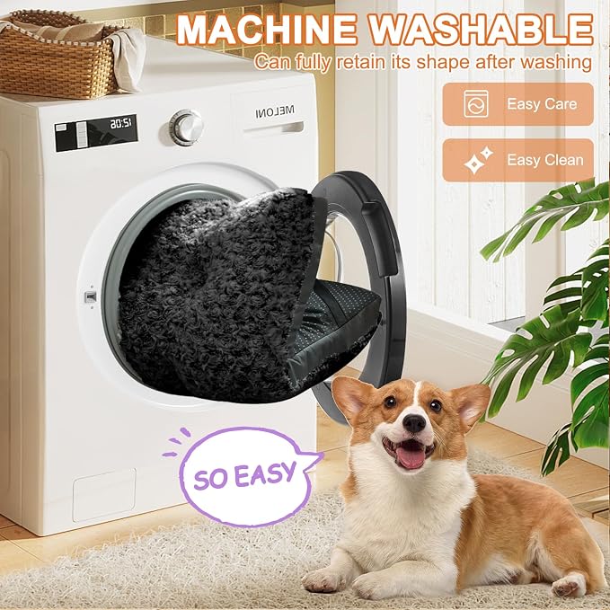 POCBLUE Dog Bed Medium Sized Dog, Washable Plush Pet Bed - Image 5