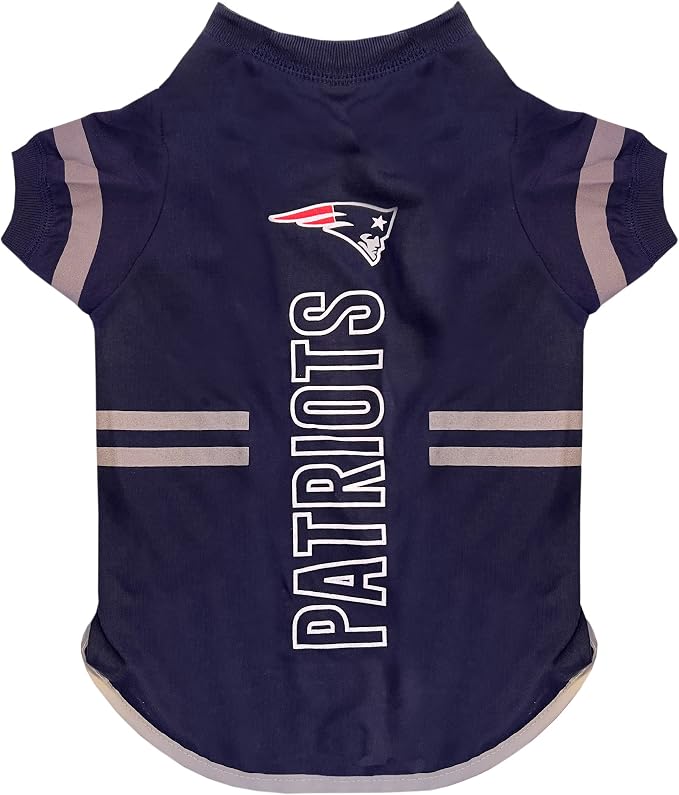 Pets First NFL New England Patriots Dog T-Shirt, Football Dogs & Cats Shirt by PETSFIRST