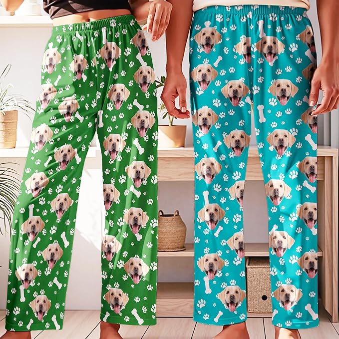 Personalized Face Pajama Pants for Men Women Custom Photo Printed Pajamas - Image 2