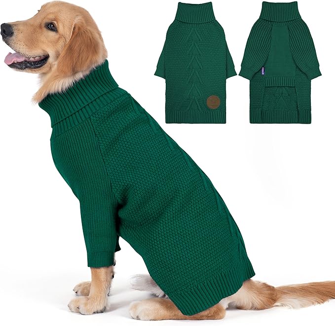 cyeollo Dog Sweater Pullover Turtleneck by CYEOLLO