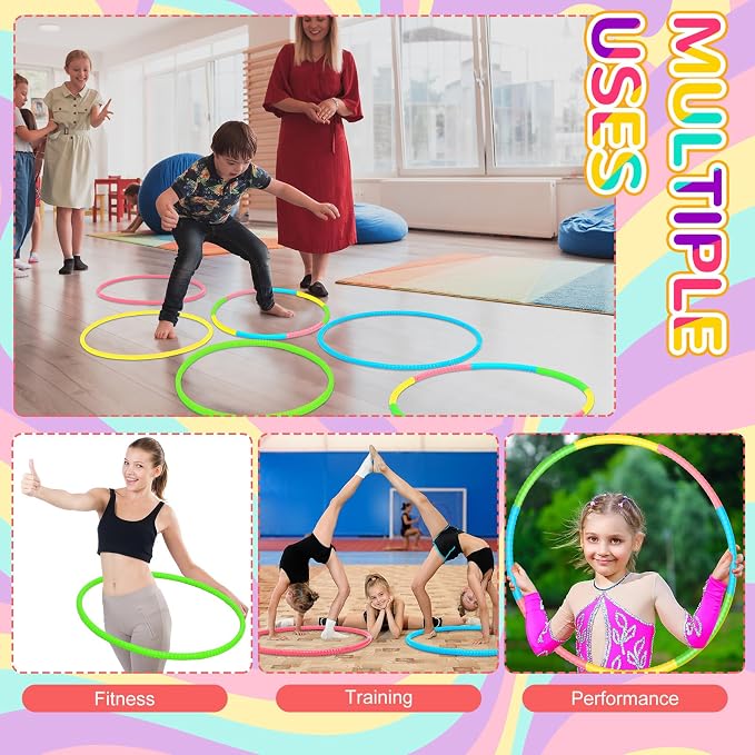 Sratte 12 Pcs Toy Hoop for Kid - Image 5