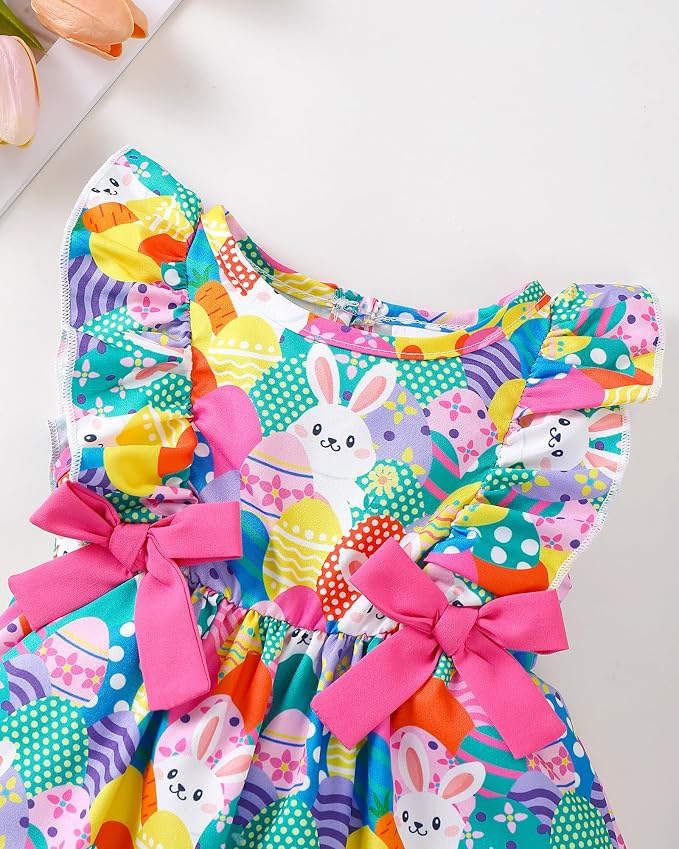 Mioglrie Baby Girl Dress Summer Girl Clothes Infant Outfits Newborn Ruffle - Image 4